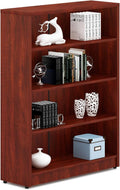 White 4-Shelf Wood Bookcase F470716