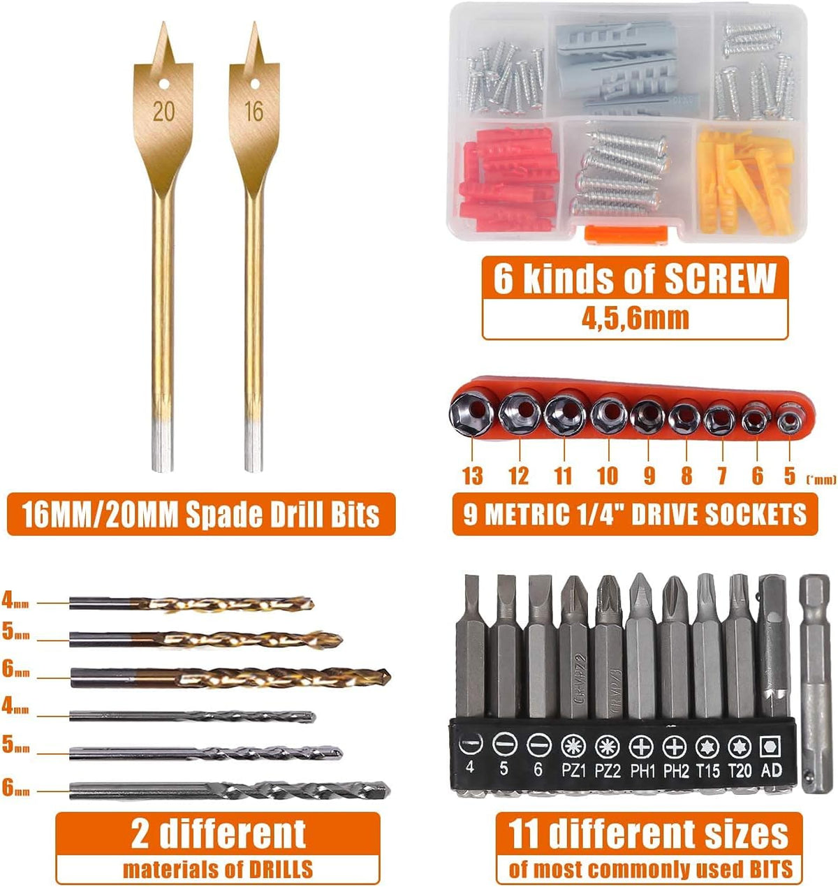16.8V Cordless Drill Set with 2 Batteries V1942