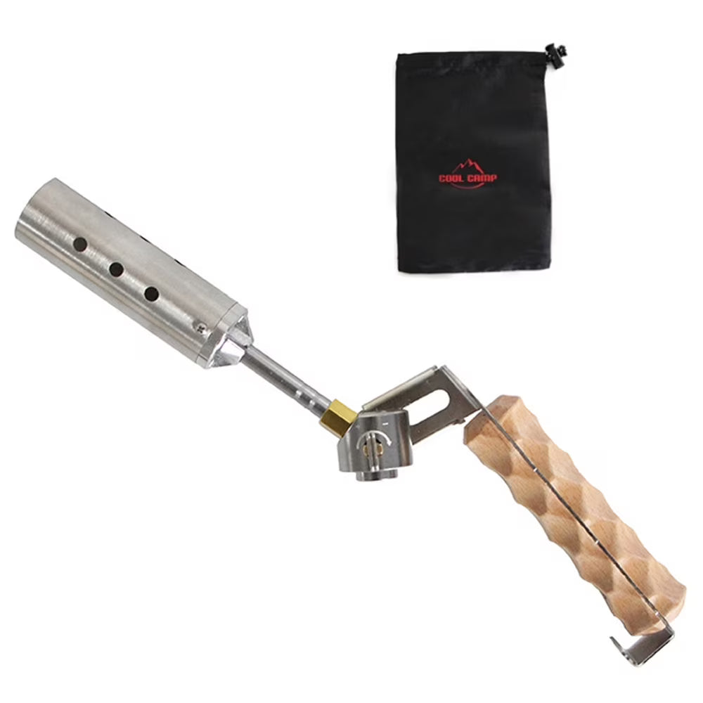 Adjustable Valve Outdoor Picnic Torch with Wood Handle R150184