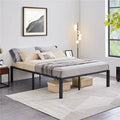 Twin Size Black Metal Platform Bed Frame V31929