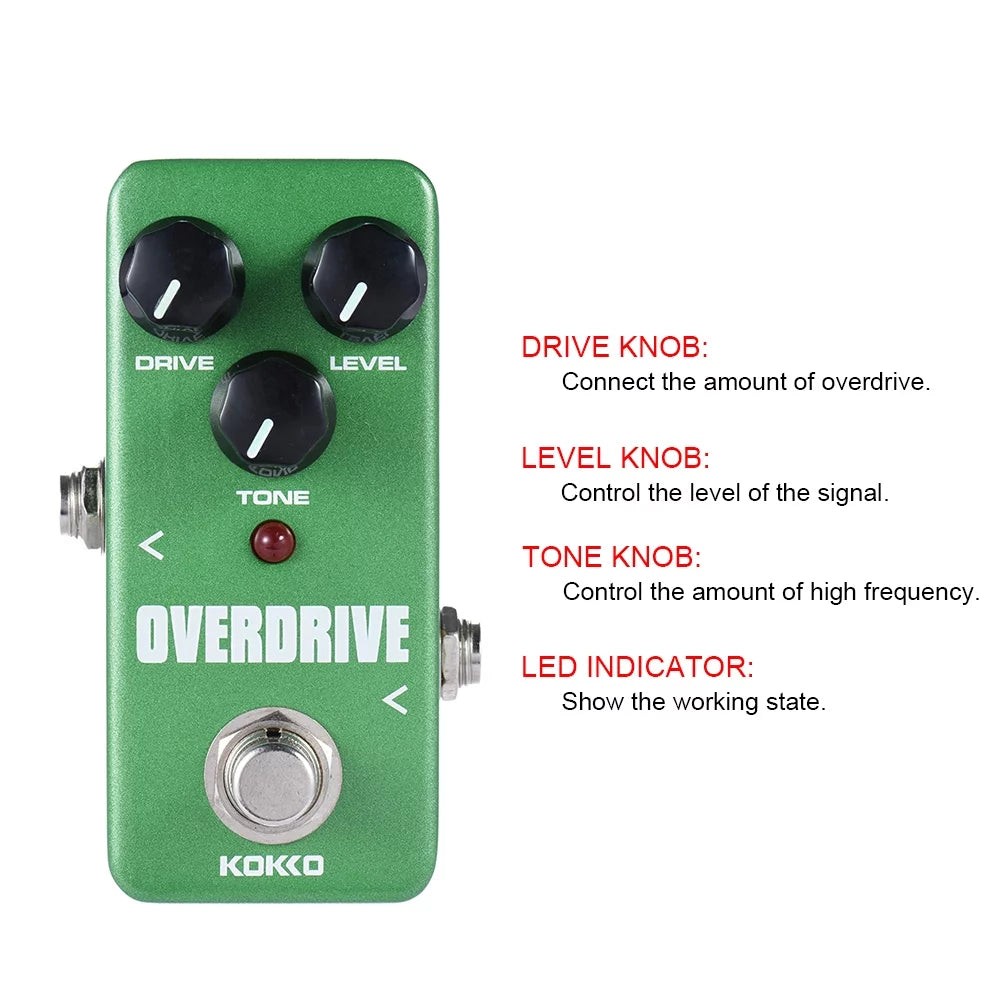 Mini Overdrive Guitar Effect Pedal F56762