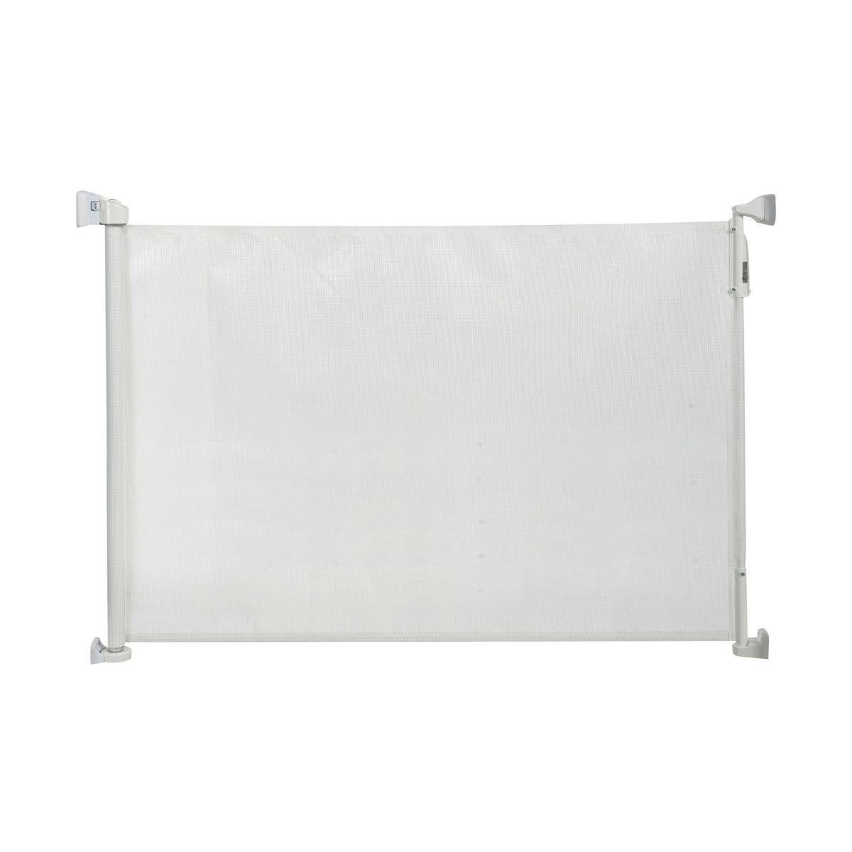 White Retractable Mesh Mounted Gate J3160