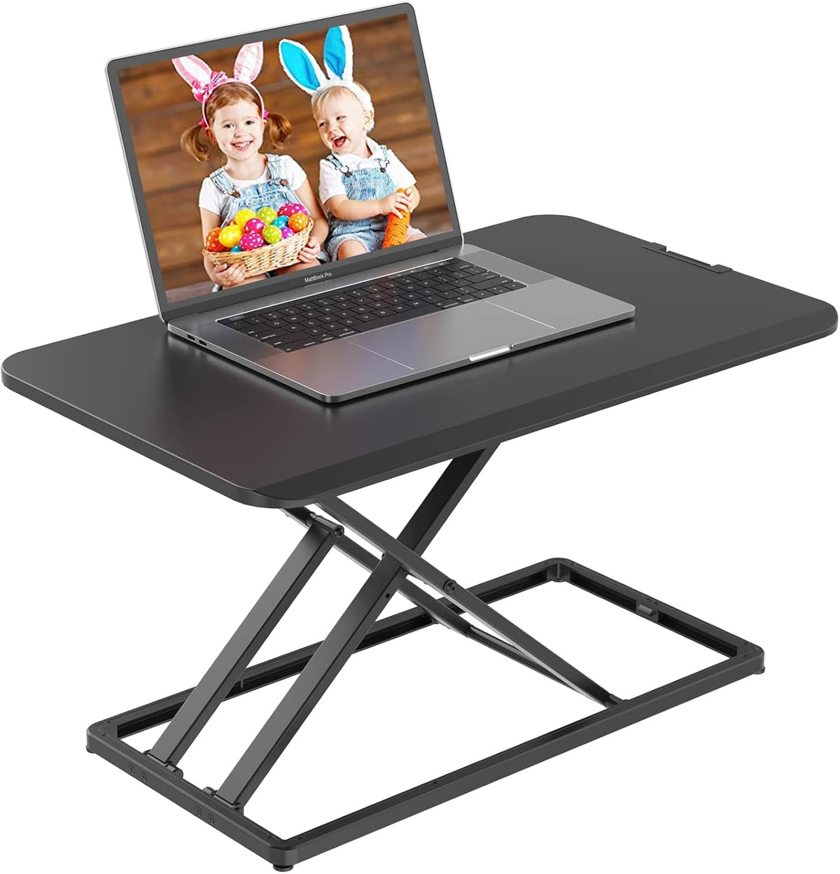 Compact Standing Desk Converter with Handle U6337
