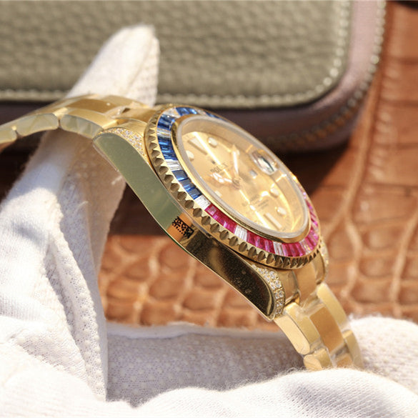 Golden Blue Red Diamond 40mm L6534
