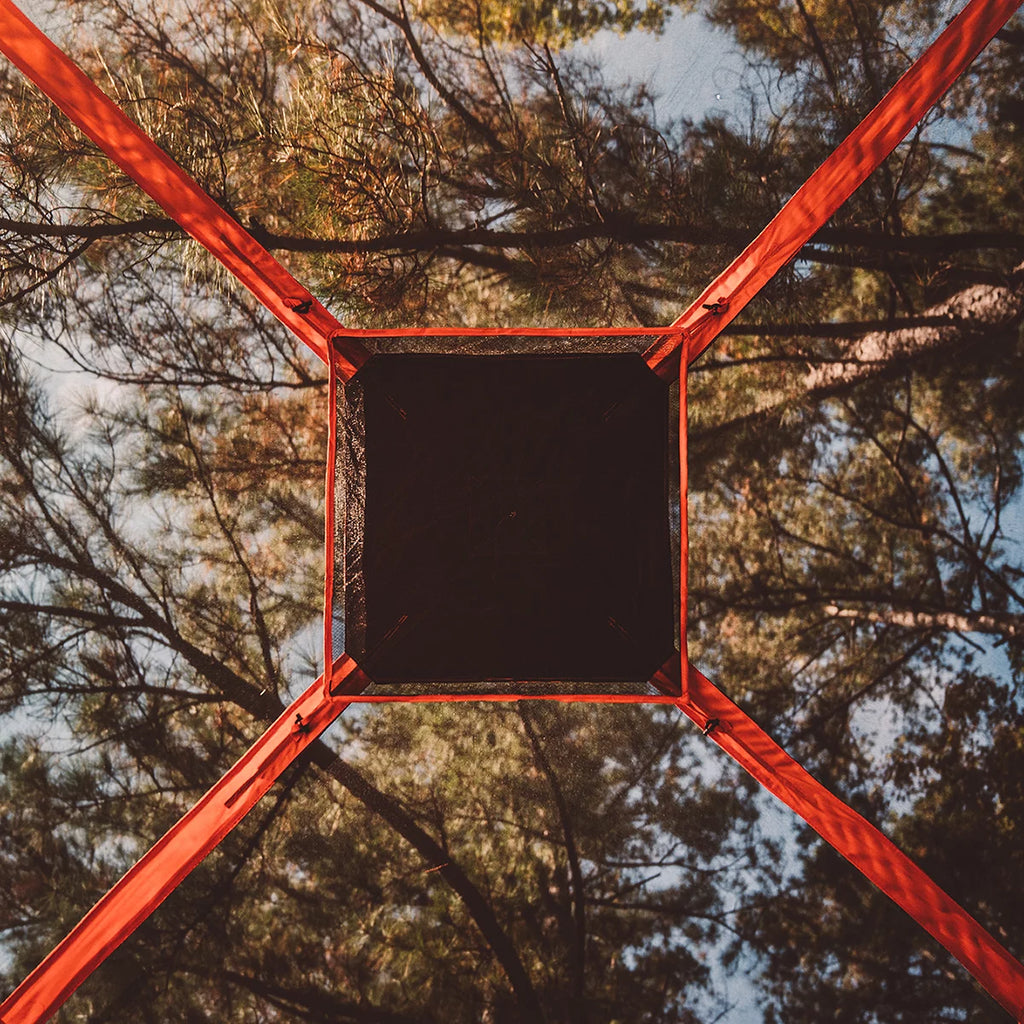 Portable Hub Tent, 4-Person, Sunset Orange X6302