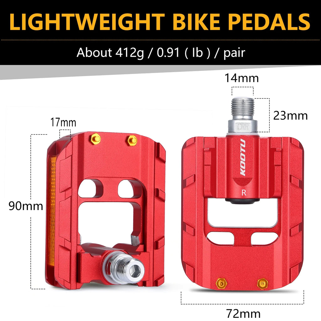 9/16 Inch Aluminum Non-Slip Folding Bike Pedals X21110