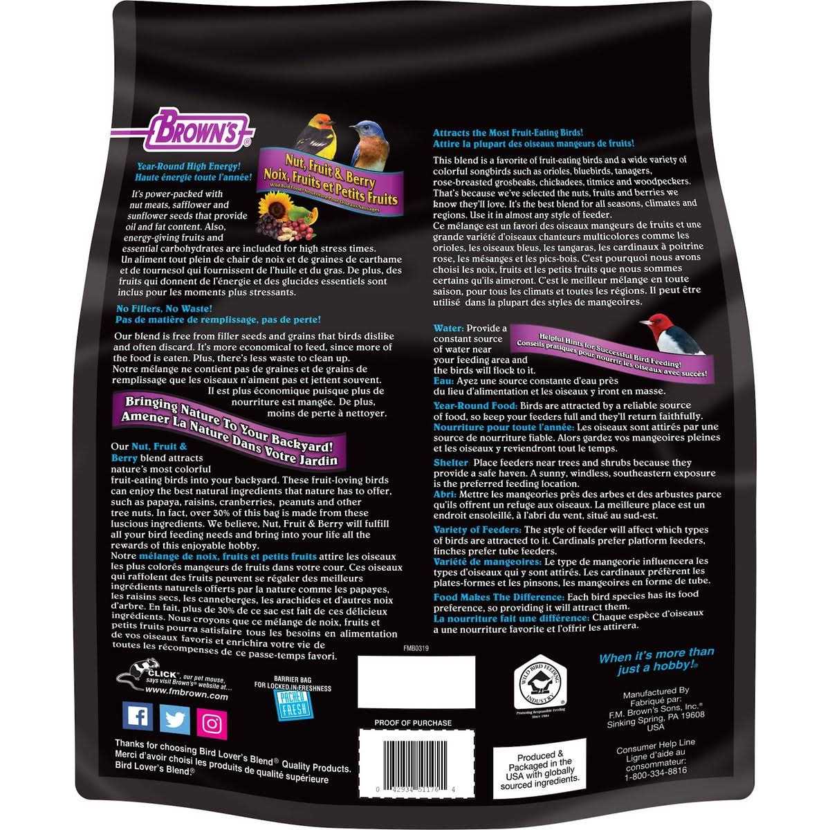 Bird Lover's Blend Nut Pet Supplies P24554