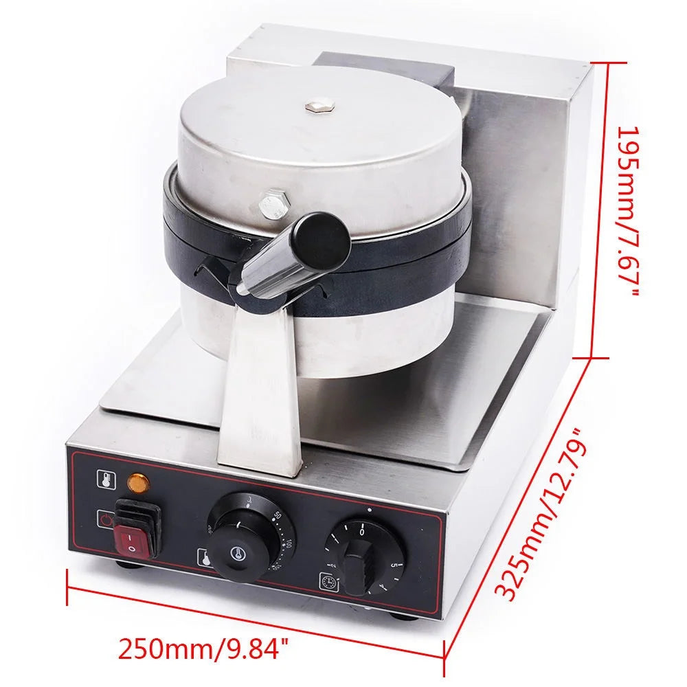 Electric Burger Waffle Maker Non Stick Panini Press Machine 1000W Single Head K5017