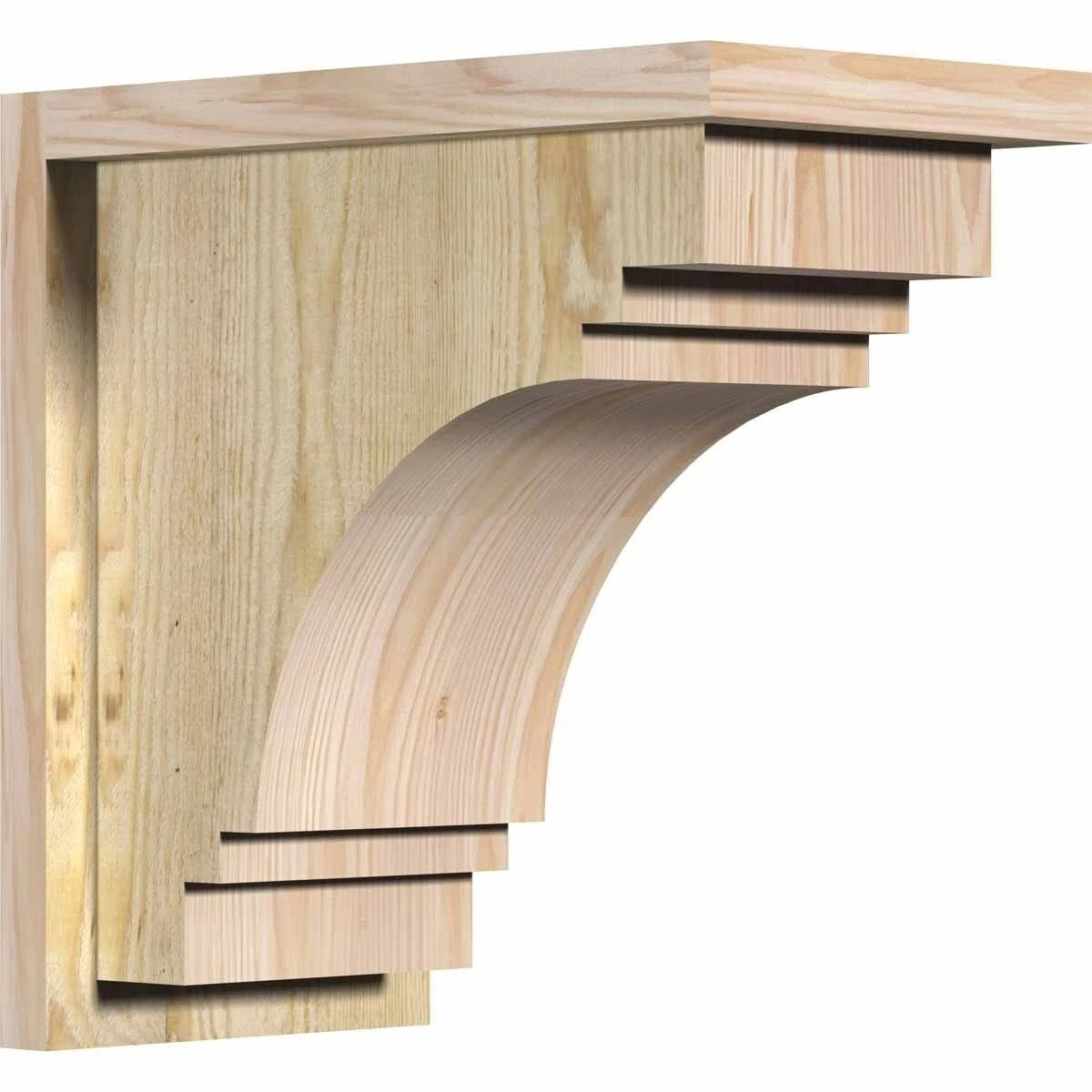 Douglas Fir Corbel with Backplate U986