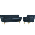 Navy Fabric Two PCS Living Room Set G247445