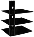 Black 3 Shelf Wall Mount U870466