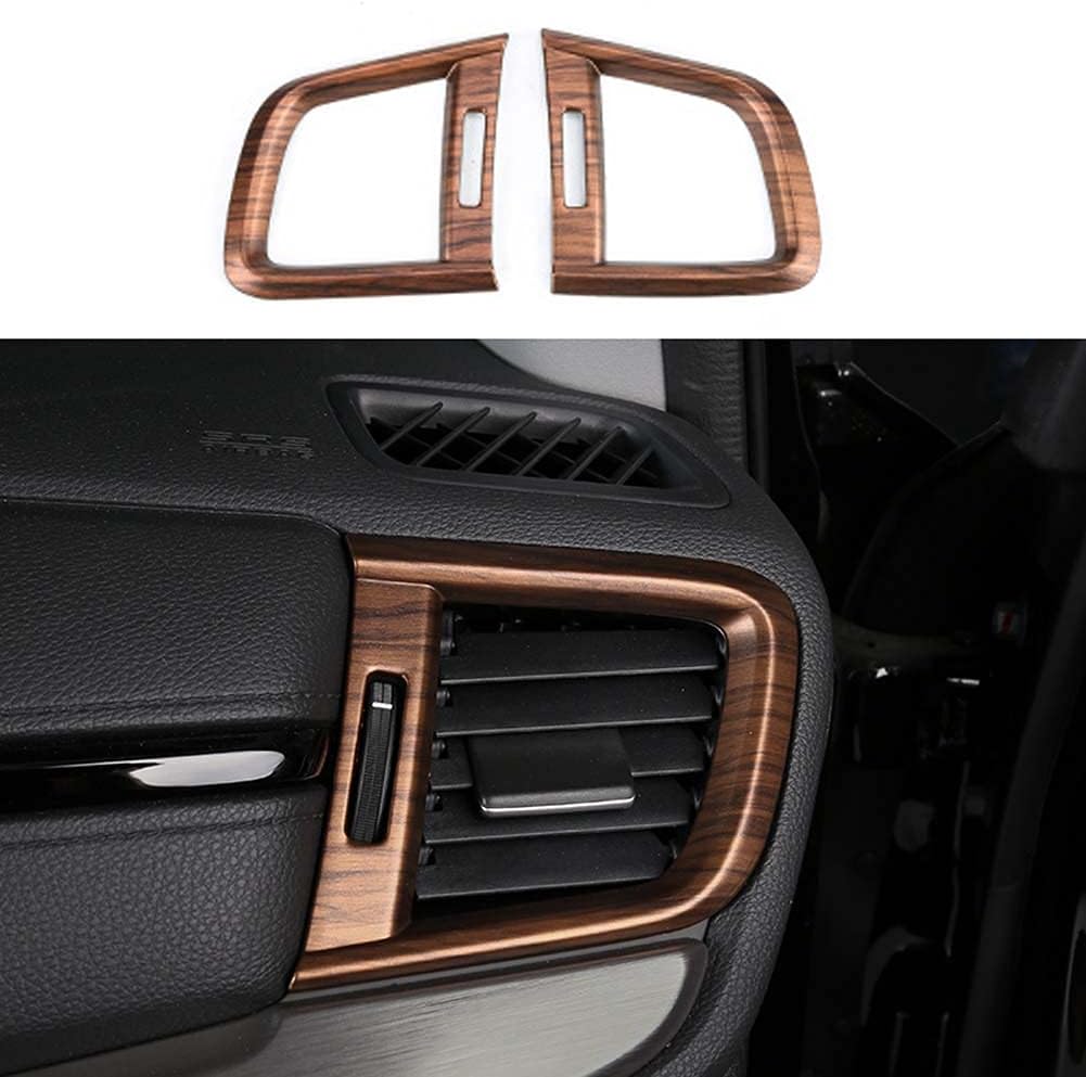 Peach Wood Air Vent Trim Left Right Side Dashboard Sticker Frame Y274168