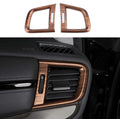 Peach Wood Air Vent Trim Left Right Side Dashboard Sticker Frame Y274168