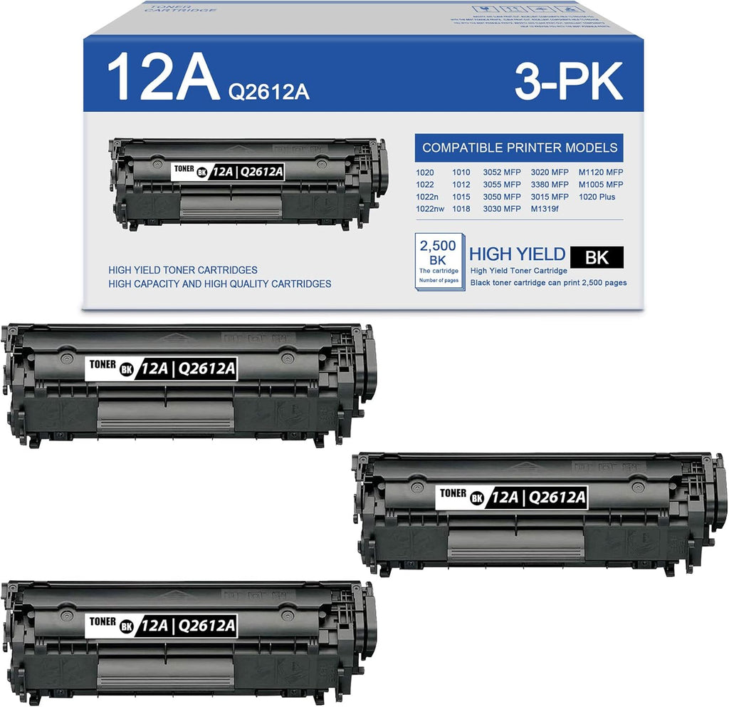 3 Pack Black Toner Cartridge Q47176