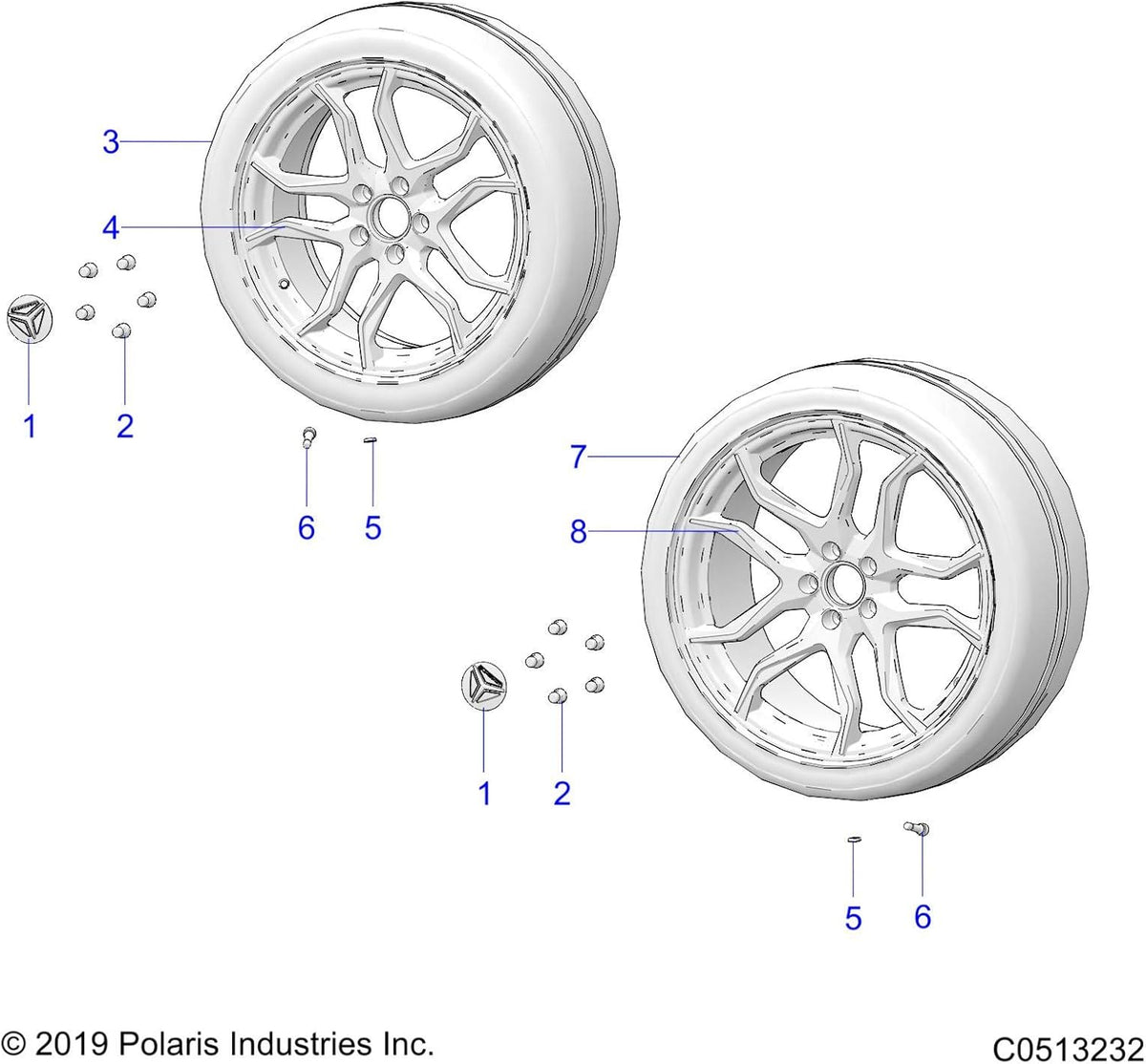 Rear Cast Wheel 20X9 M87118