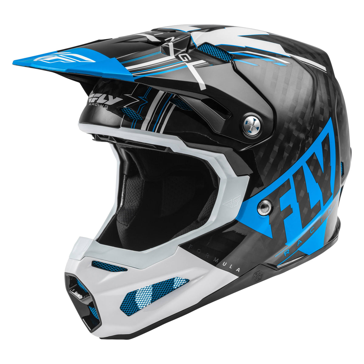 Blue/White/Black XL Carbon Helmet U21021