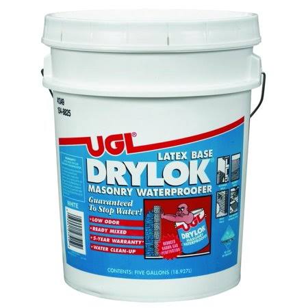 White Masonry Waterproofer 5 Gallon Water Based E6152