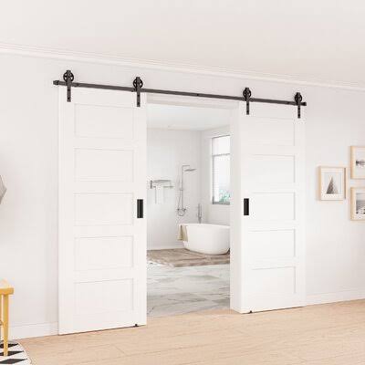 Sliding Double Barn Door Hardware Kit Track Length: 108 in. O27659