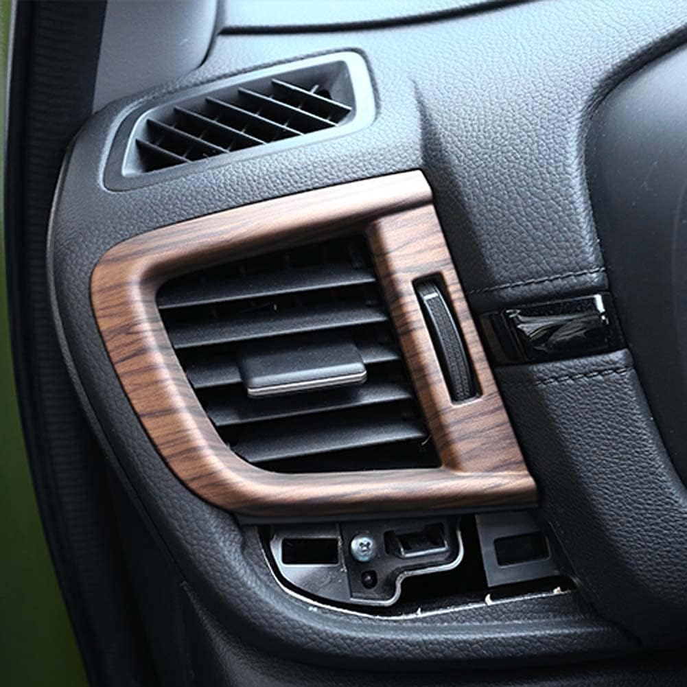 Peach Wood Air Vent Trim Left Right Side Dashboard Sticker Frame Y274168