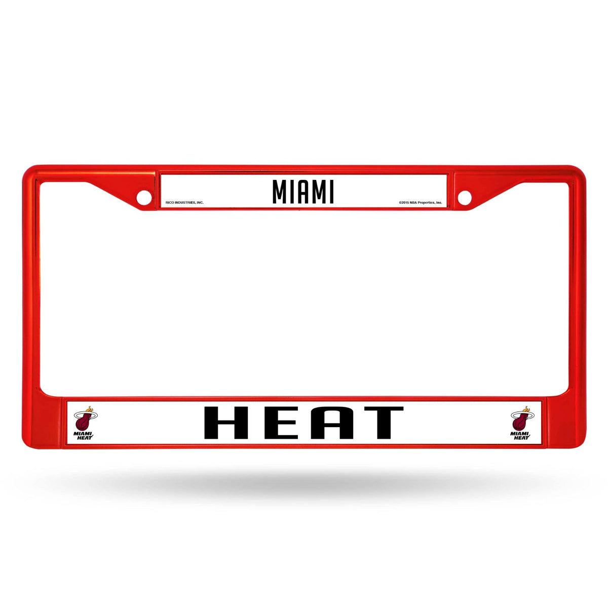 White and Red NBA Miami Heat License Plate Cover A60042