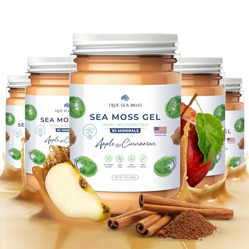 Wildcrafted Irish Sea Moss Gel Vegan-Friendly Apple Cinnamon Q3834