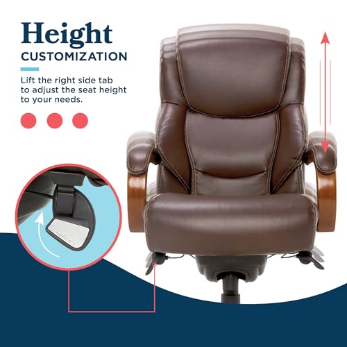 Chestnut Brown Bonded Leather Executive Office Chair P51708