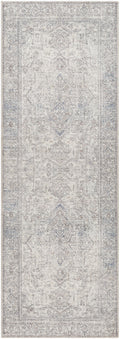 Navy Cream Runner Area Rug Z2672