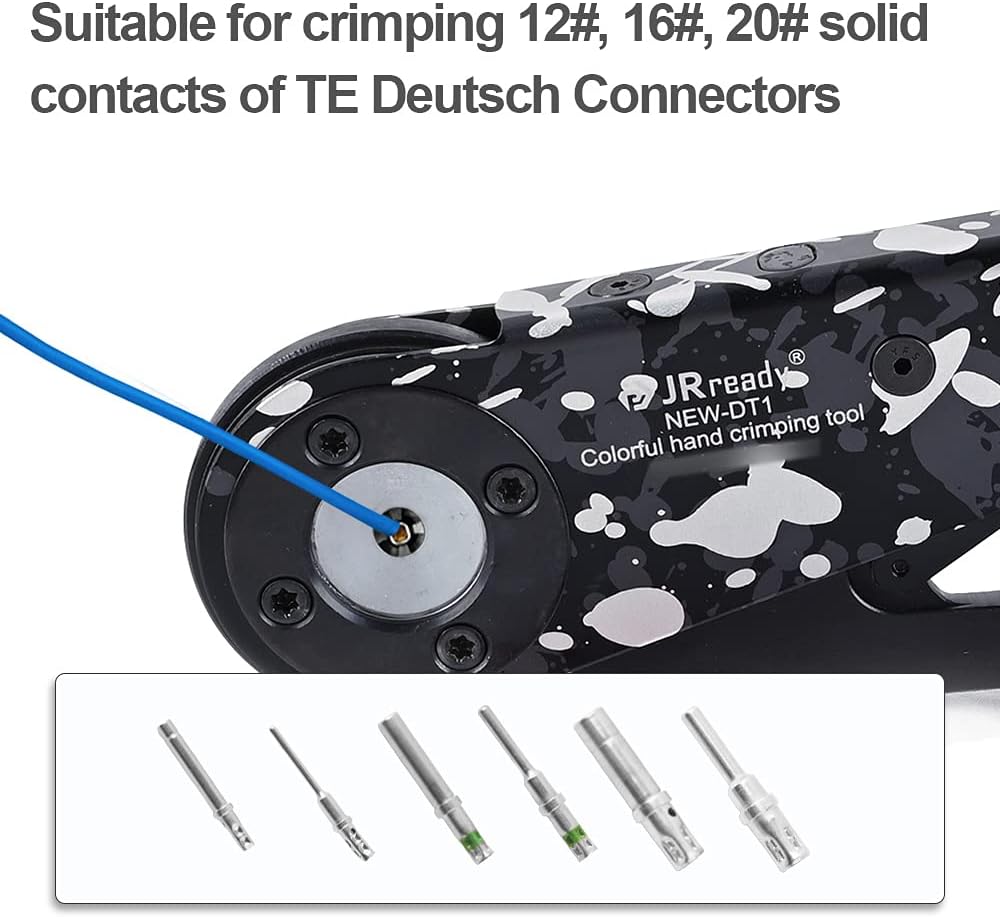 DT1 Crimping Tool KIT for Deutsch series connector solid contacts 12 to 22 awg F4556