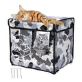 Insulated Waterproof Oxford Cloth Cat Shelter (Green) O93598