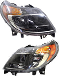 Headlight Set of 2 Clear Lens Halogen Composite A4950