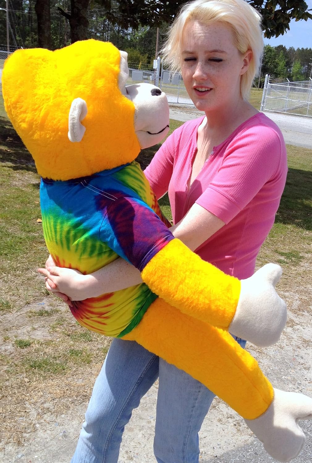 Yellow Plush Monkey 40-inches Tall Z589