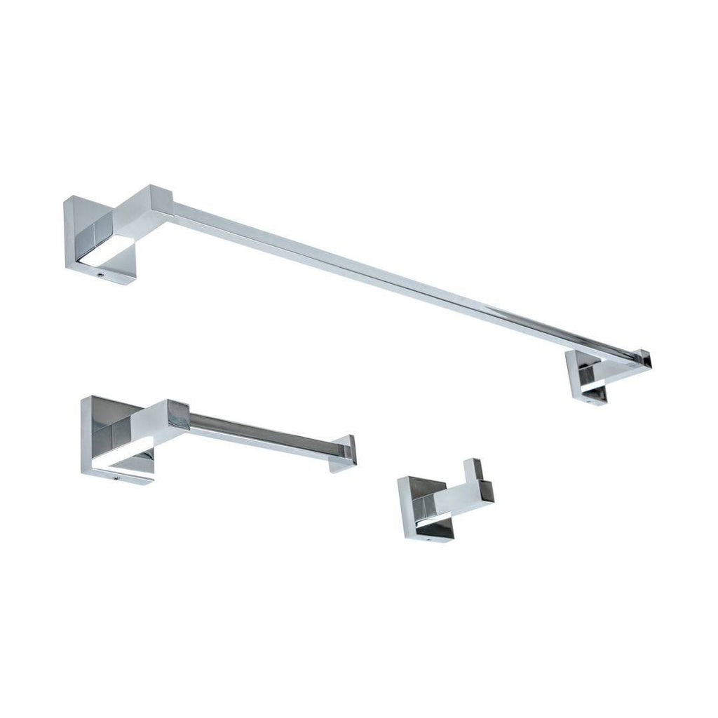 3 Piece Polished Chrome Bathroom Accessory Set S679781
