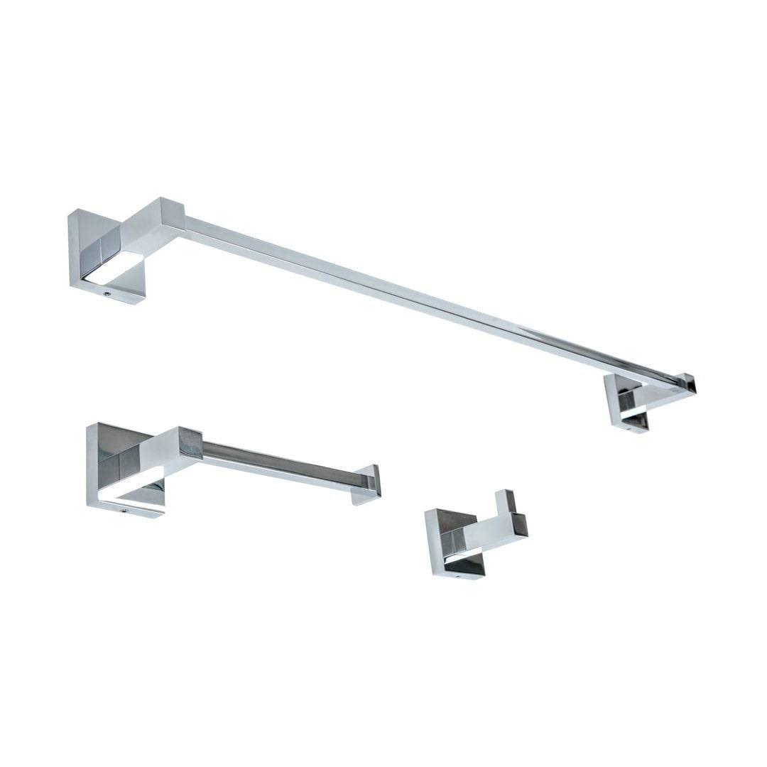 3 Piece Polished Chrome Bathroom Accessory Set S679781