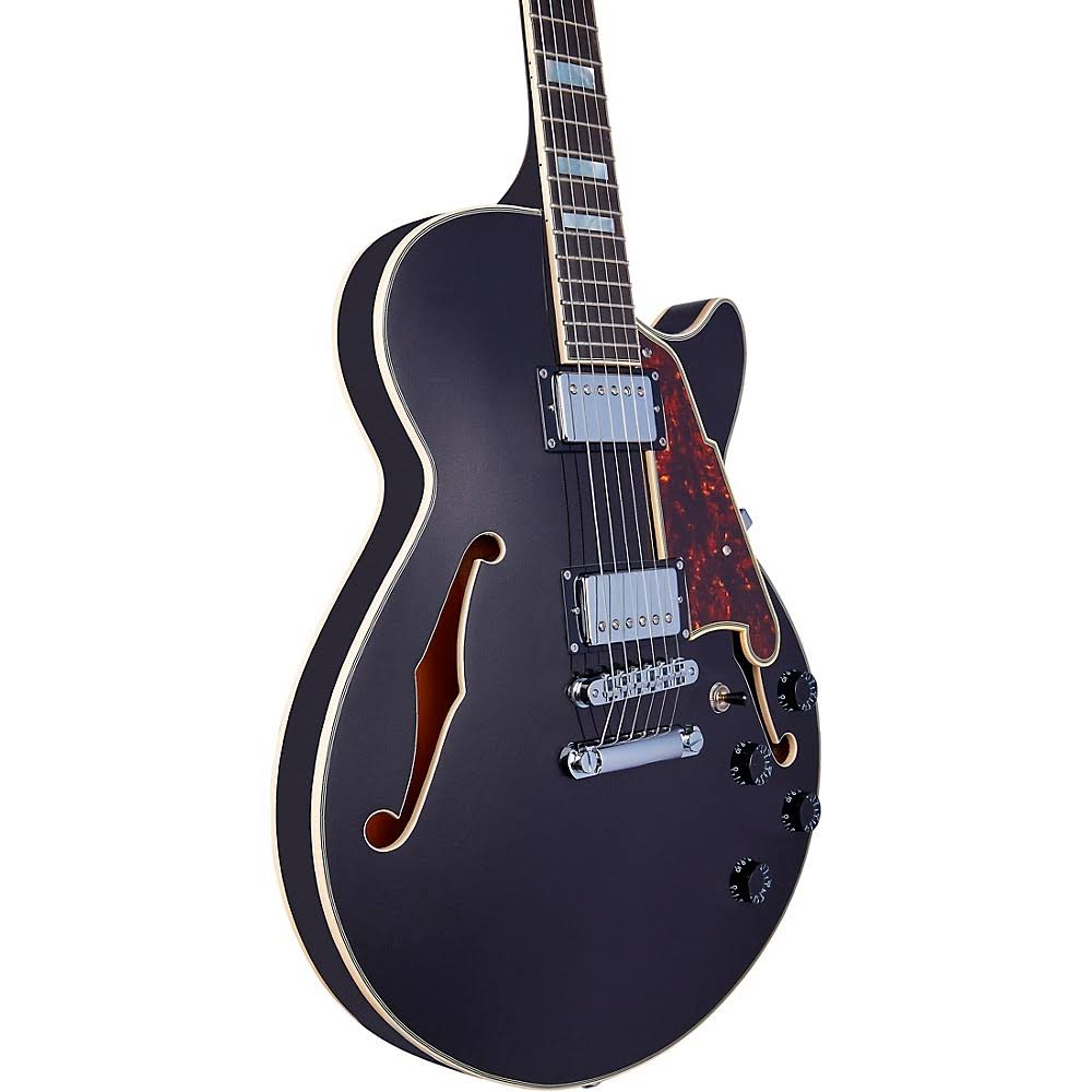 Black Flake Guitar with Stopbar Tailpiece L85062