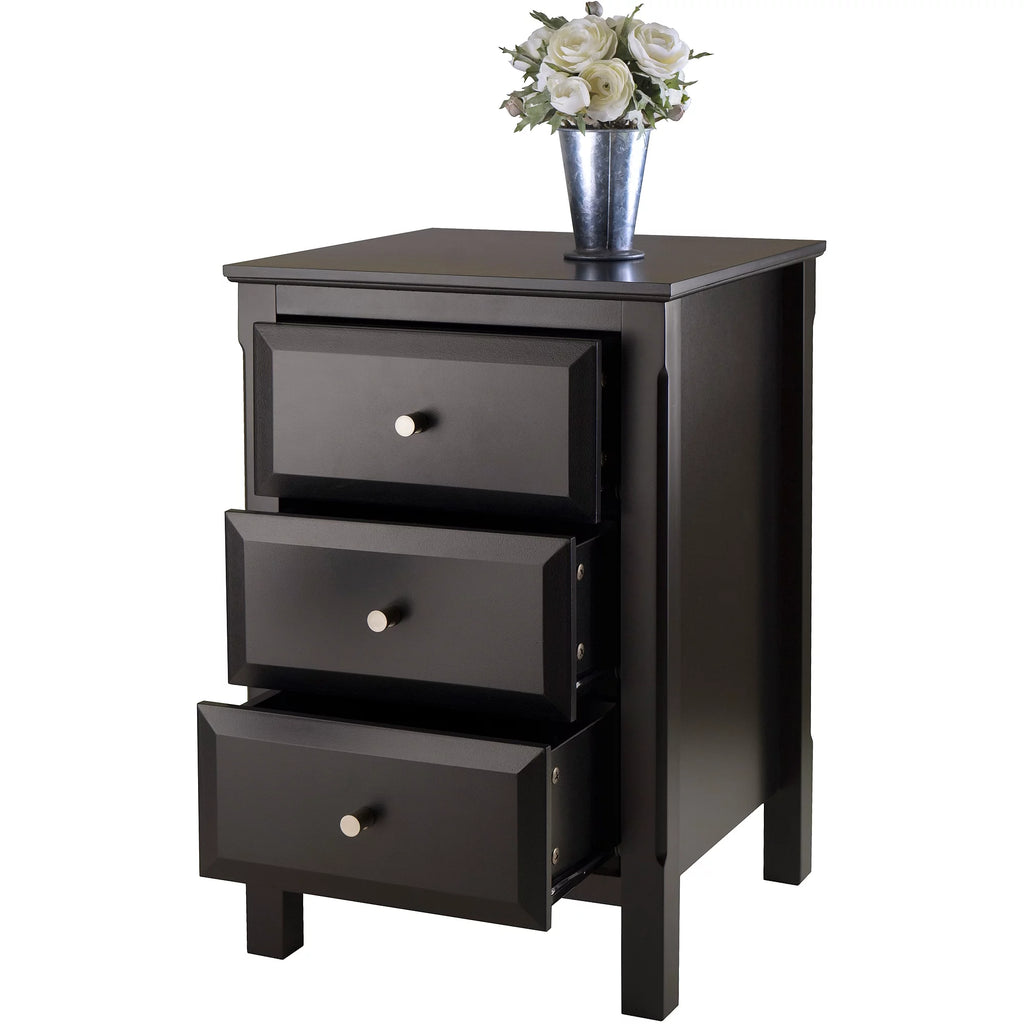 Black Nightstand Accent Table P15458