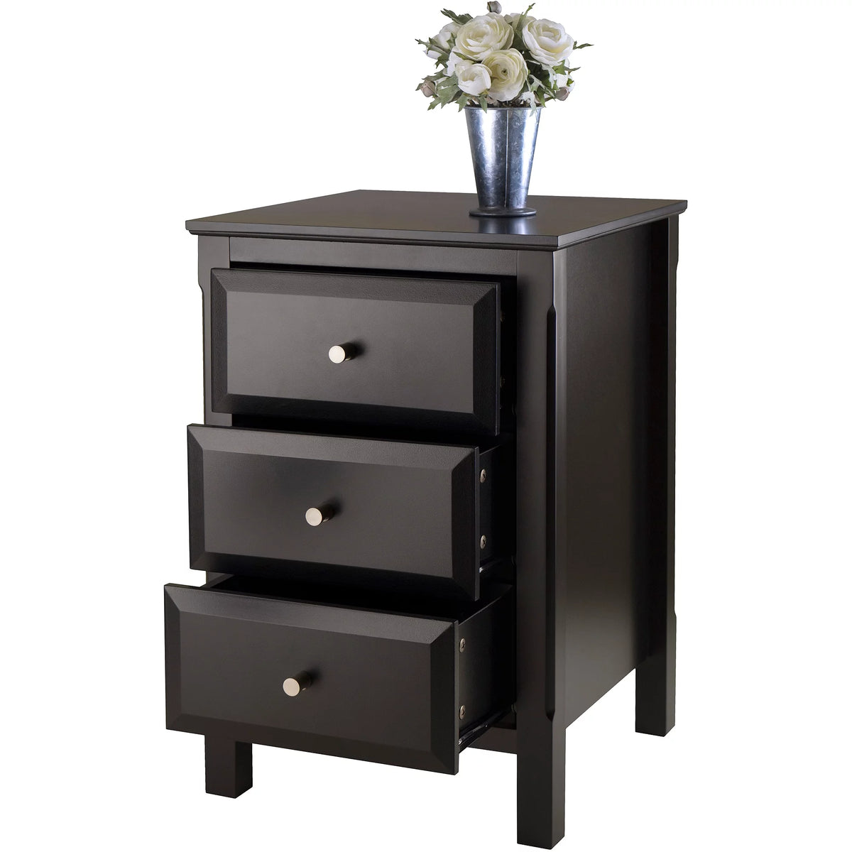 Black Nightstand Accent Table P15458
