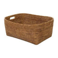 Oblong Storage Rattan Basket V7806