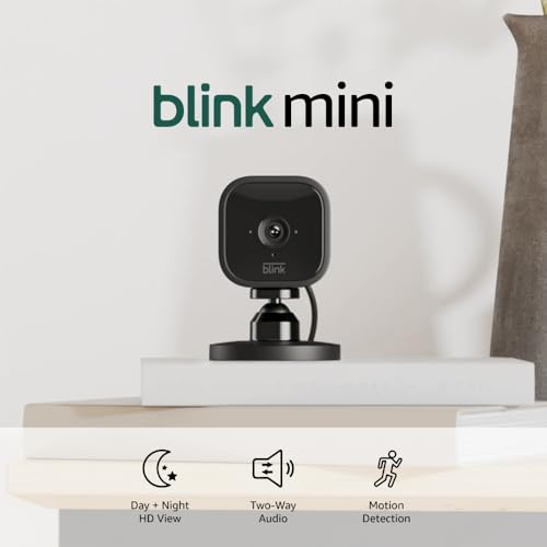 Compact indoor plug-in smart security camera, 1080p HD video, night vision, motion detection, two-way audio, 2 cameras (White) S676