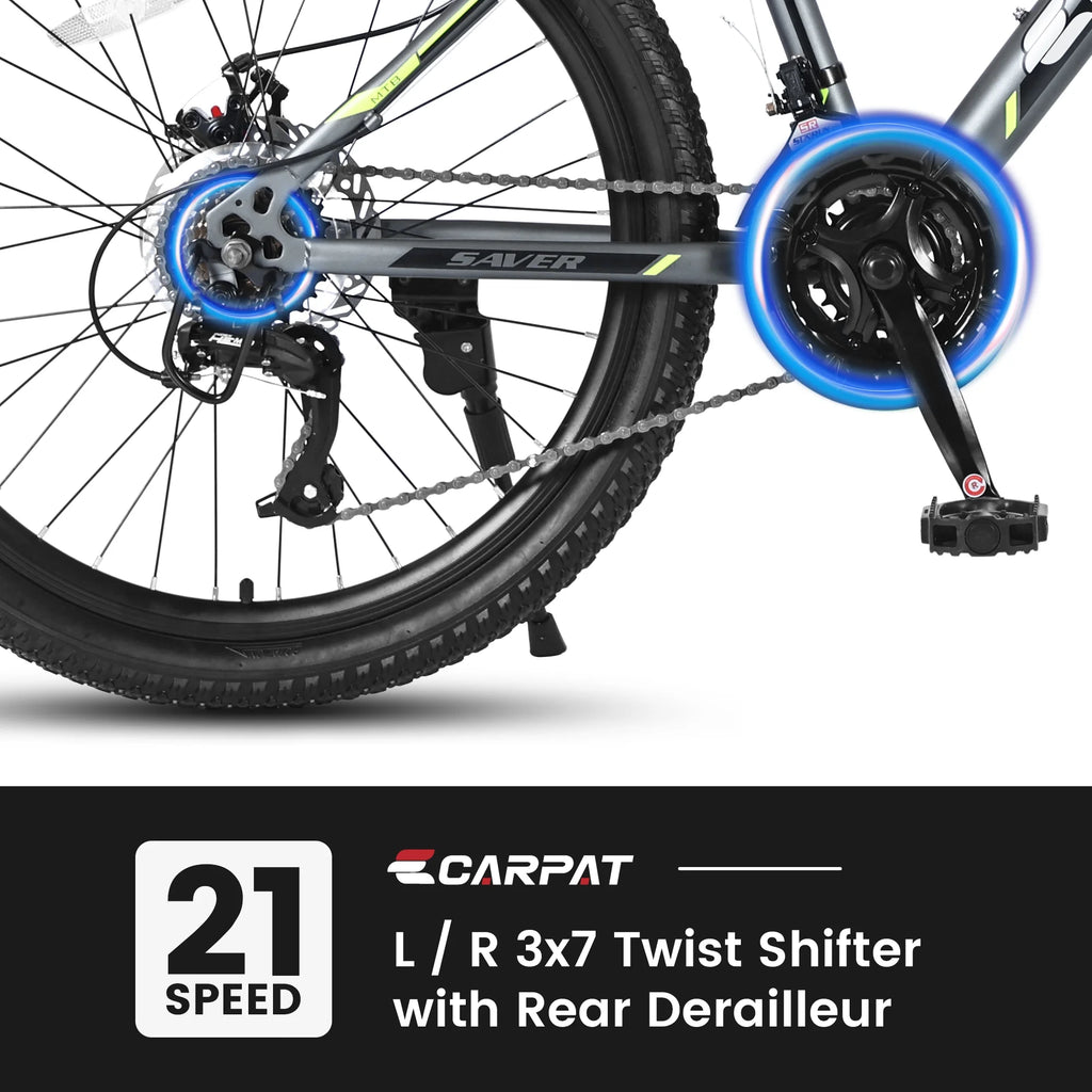 24 inch Kids Mountain Bike with Disc Brakes 21 Speed U955656