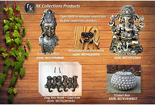 6.25" Multicolor Antique Finish Ganesh Statue W8969