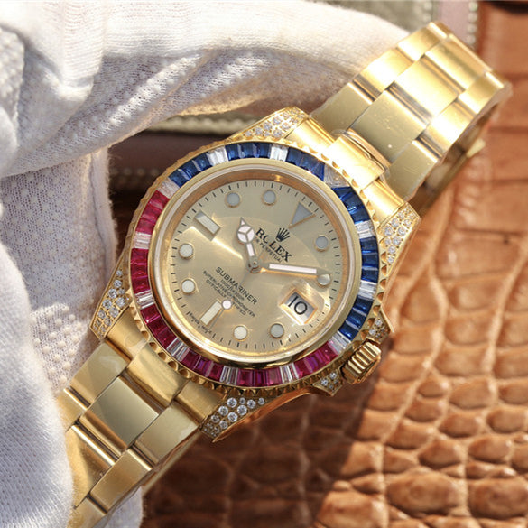 Golden Blue Red Diamond 40mm L6534