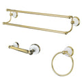 Victorian 3-Piece Bathroom Hardware, Polished Brass I49531