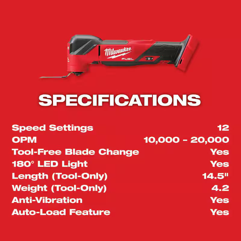 18-Volt Cordless Brushless Oscillating Multi-Tool with 5.0 Ah Battery T847447