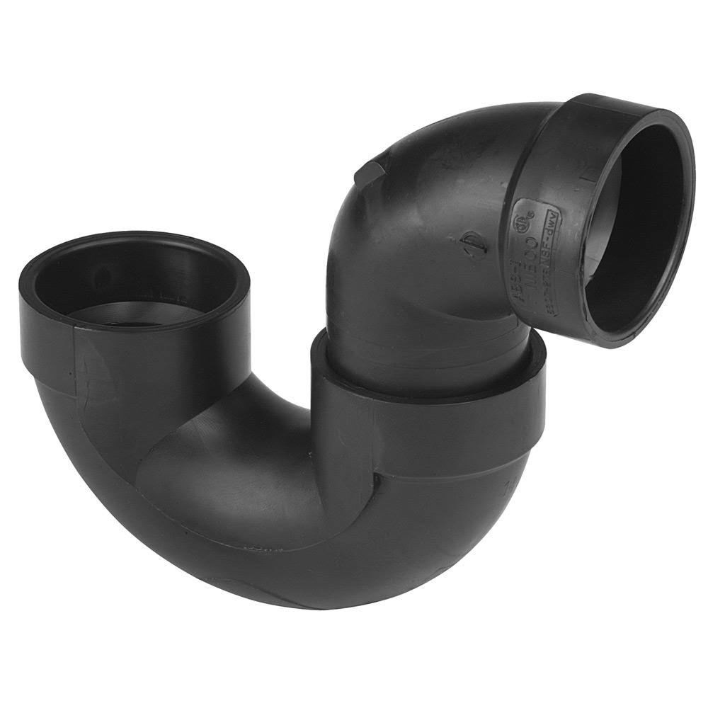 4x22 P-Trap Hub x Hub ABS DWV T419