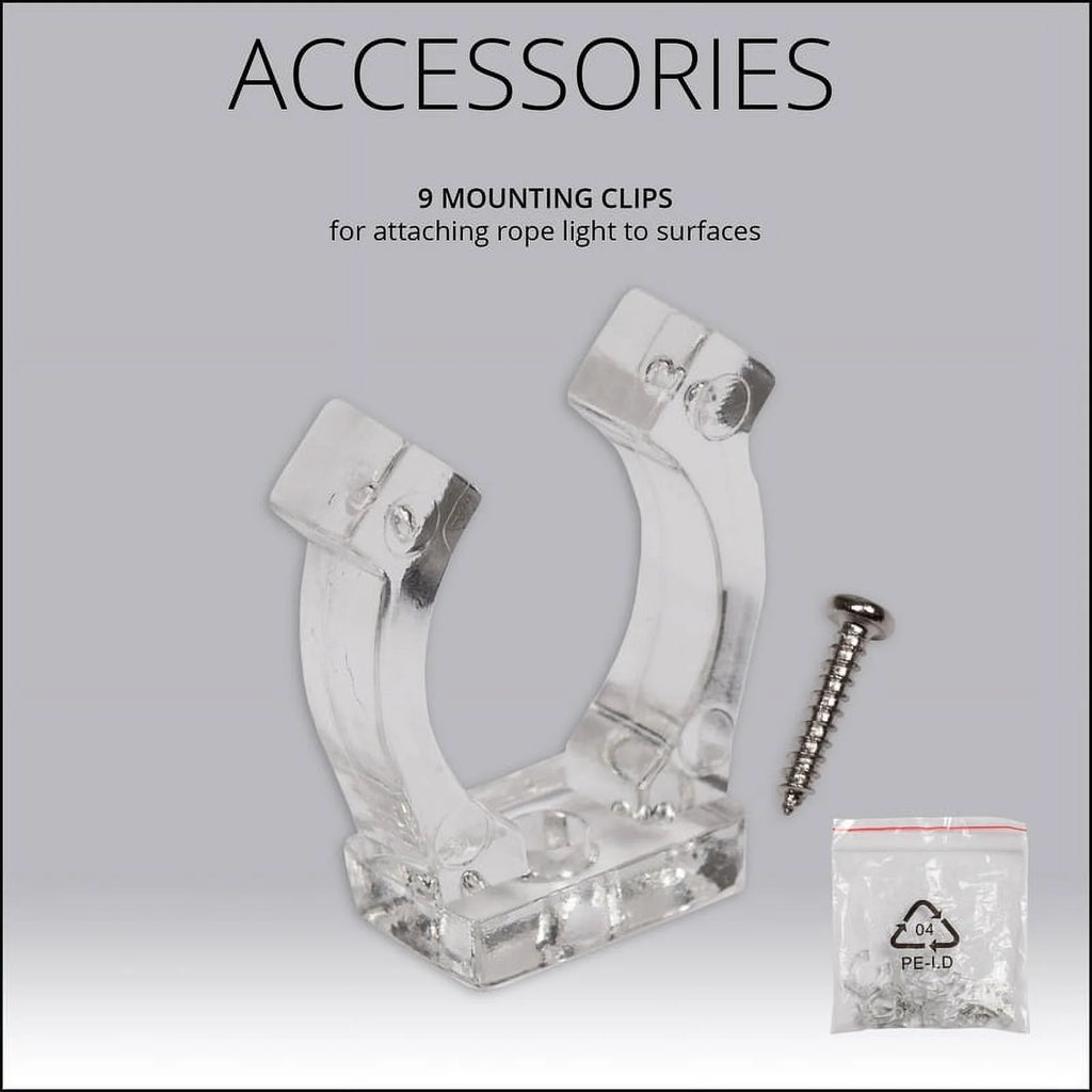 LED Green Rope Light Kit, 216 Lights, Connectable, Mounting Clips Included E770080