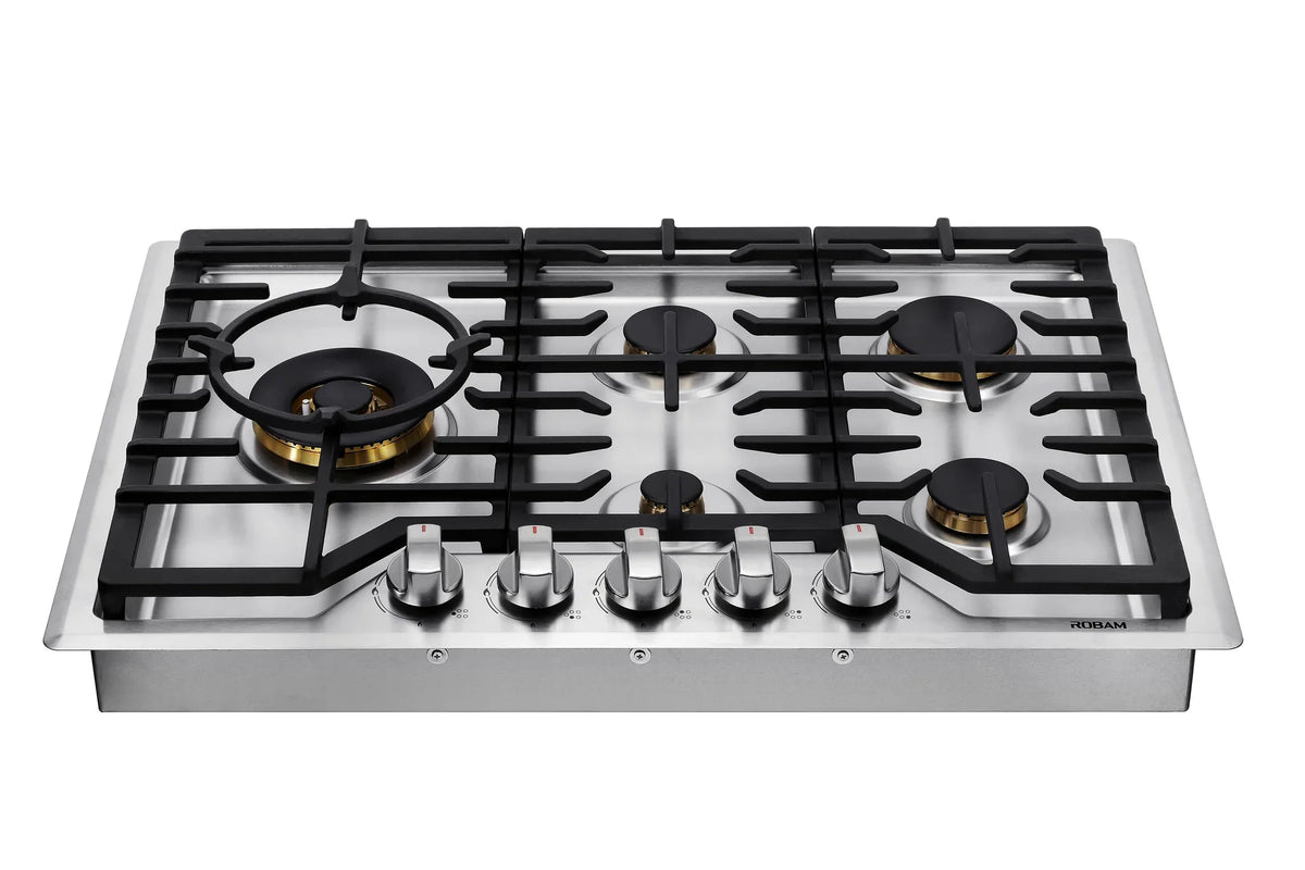 30 Inch 5 Burners Stainless Steel Gas Cooktop W96629