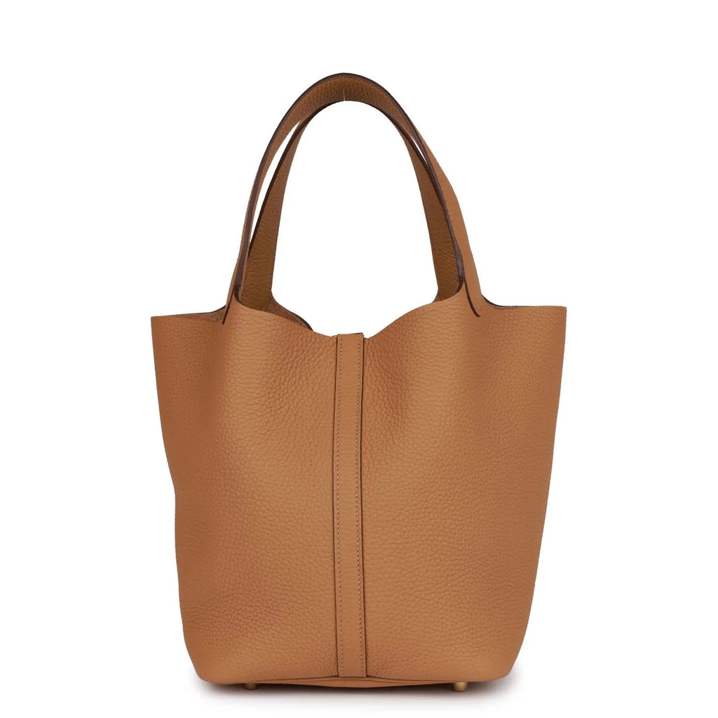 Biscuit Clemence Gold Hardware Bag S812
