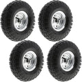 4 Pack Pneumatic Rubber Wheels with 5/8 Center Bearing U280419