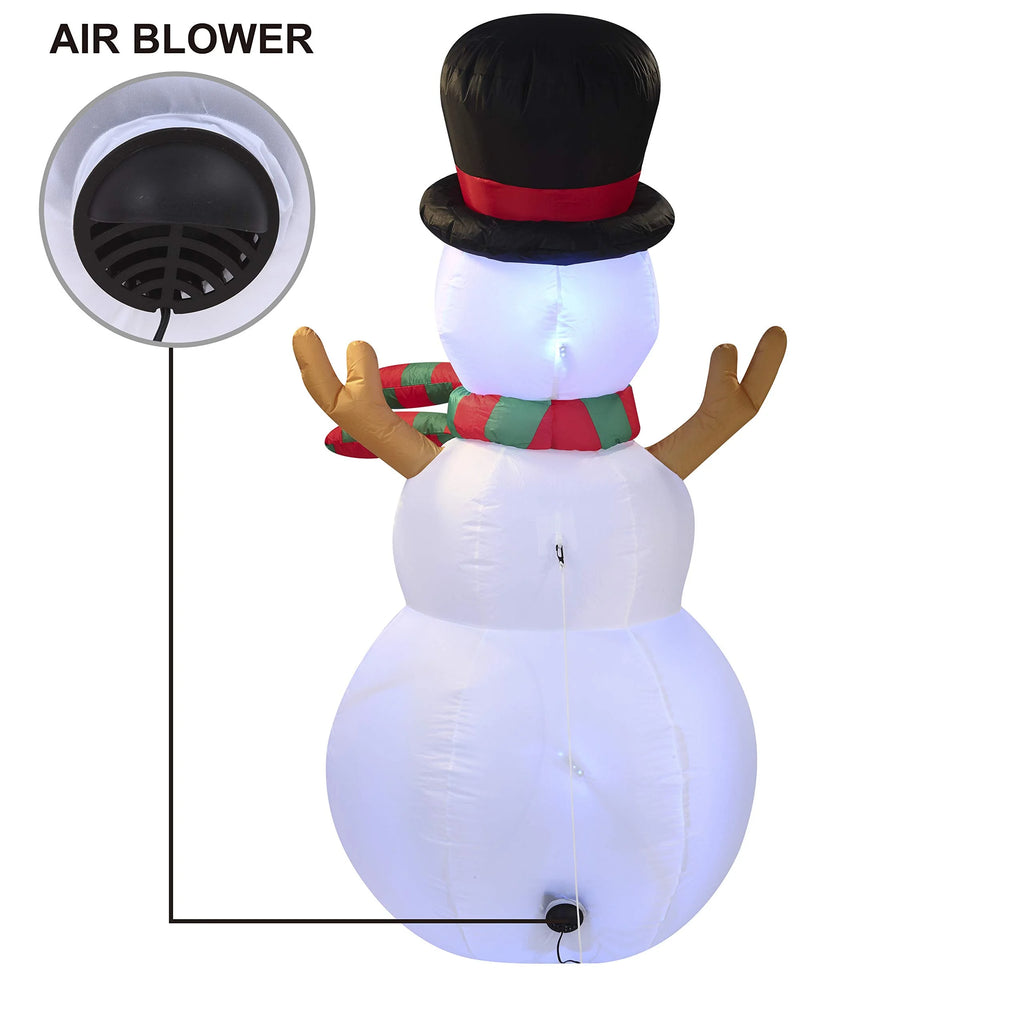 6 ft Tall Christmas Inflatable Snowman with Build-in LEDs C10589
