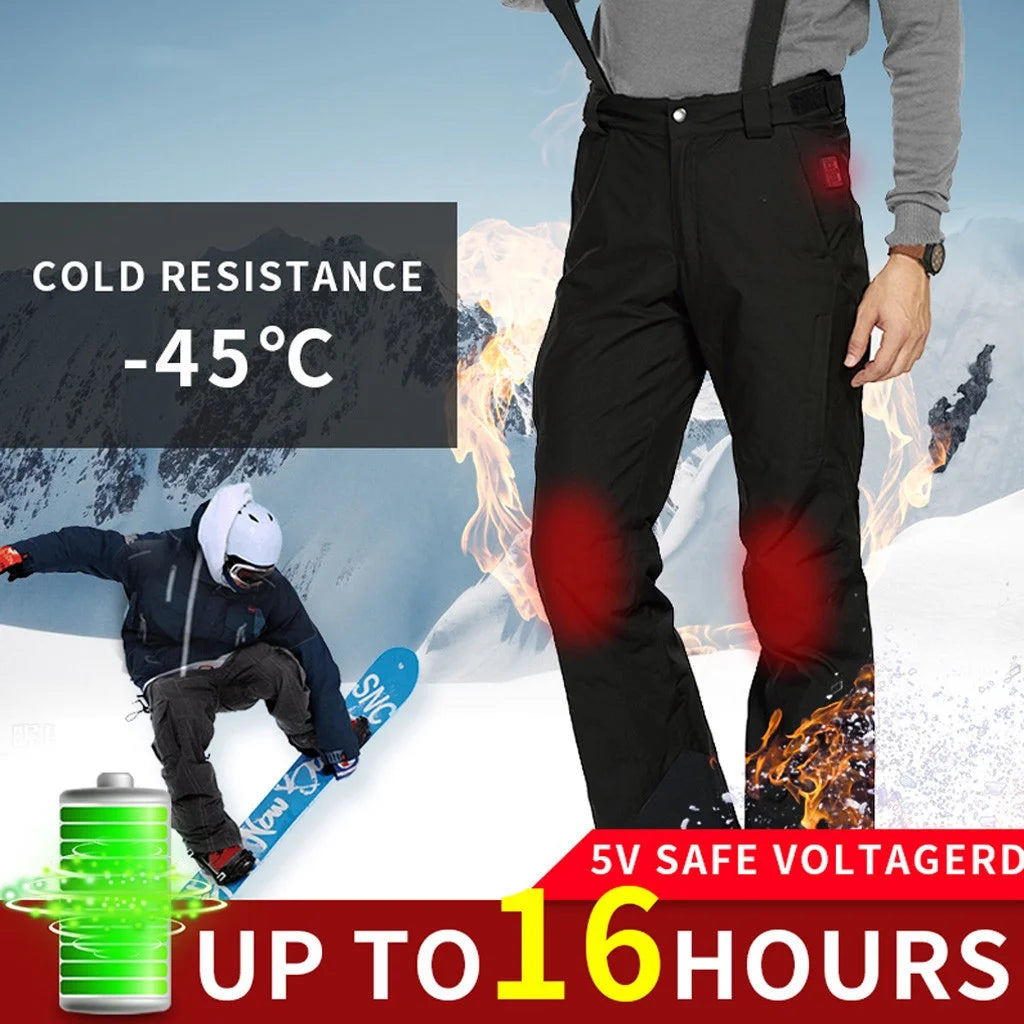 USB Smart Heating Waterproof Ski Pants G293927